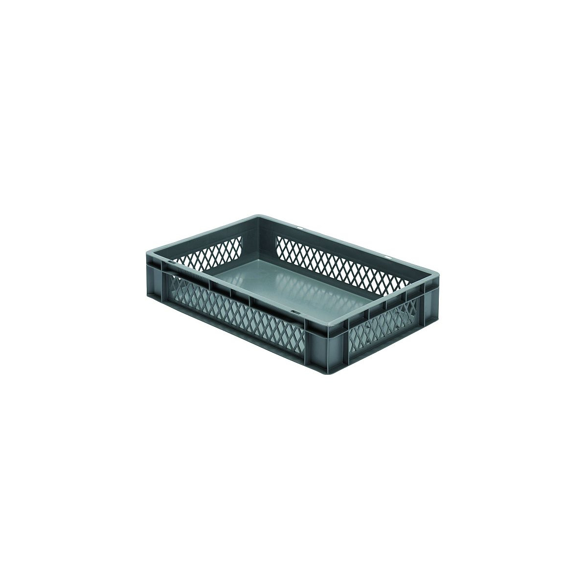 Transport-Stapelkasten TK 600/120-1, grau, 600x400x120 mm...