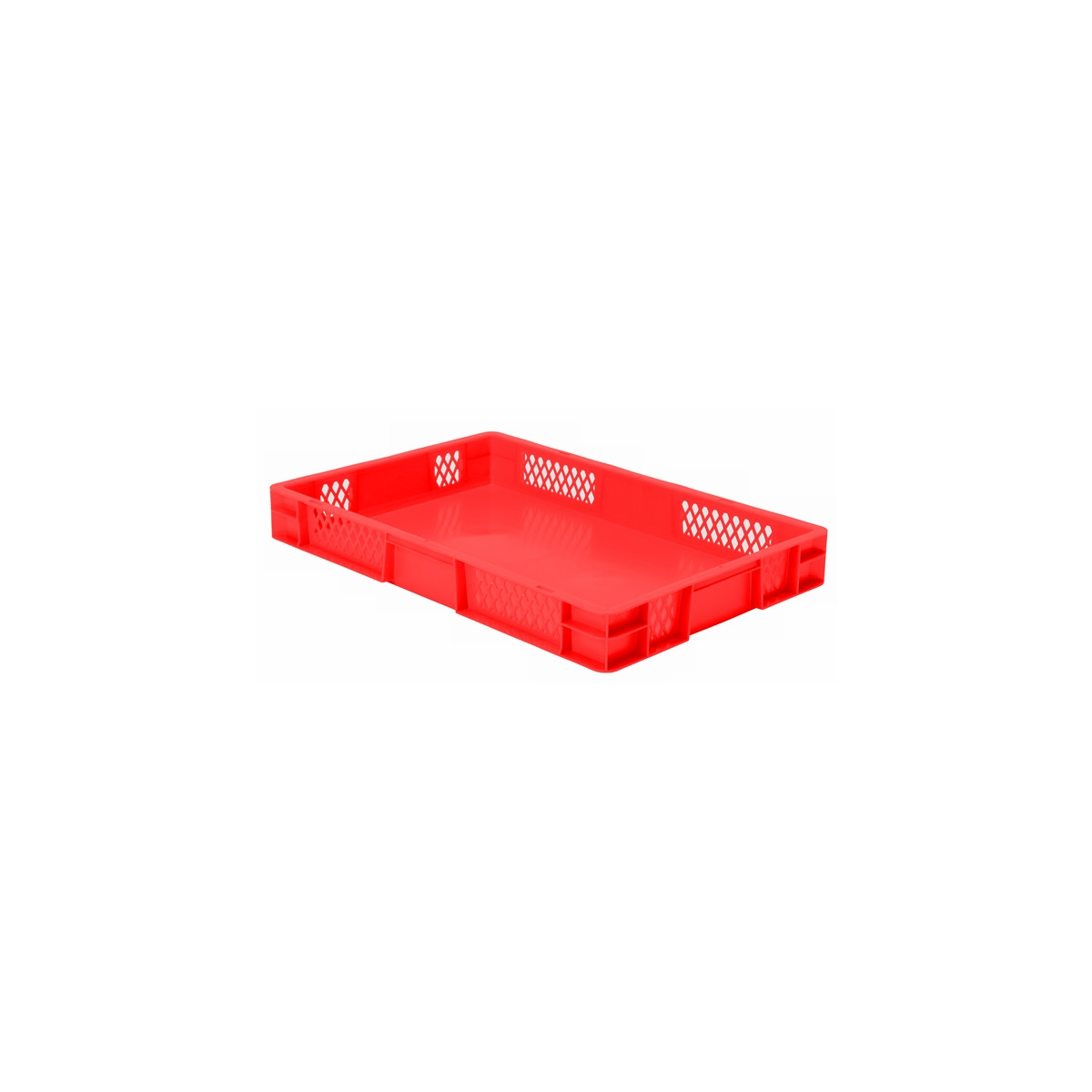 Transport-Stapelkasten TK 600/75-1, rot, 600x400x75 mm...