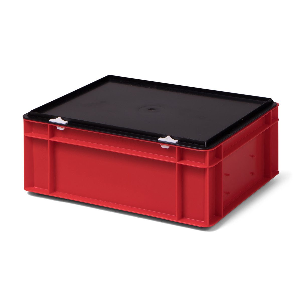 Transport-Stapelbox K-TK 400/145-0, rot, mit schwarzem...