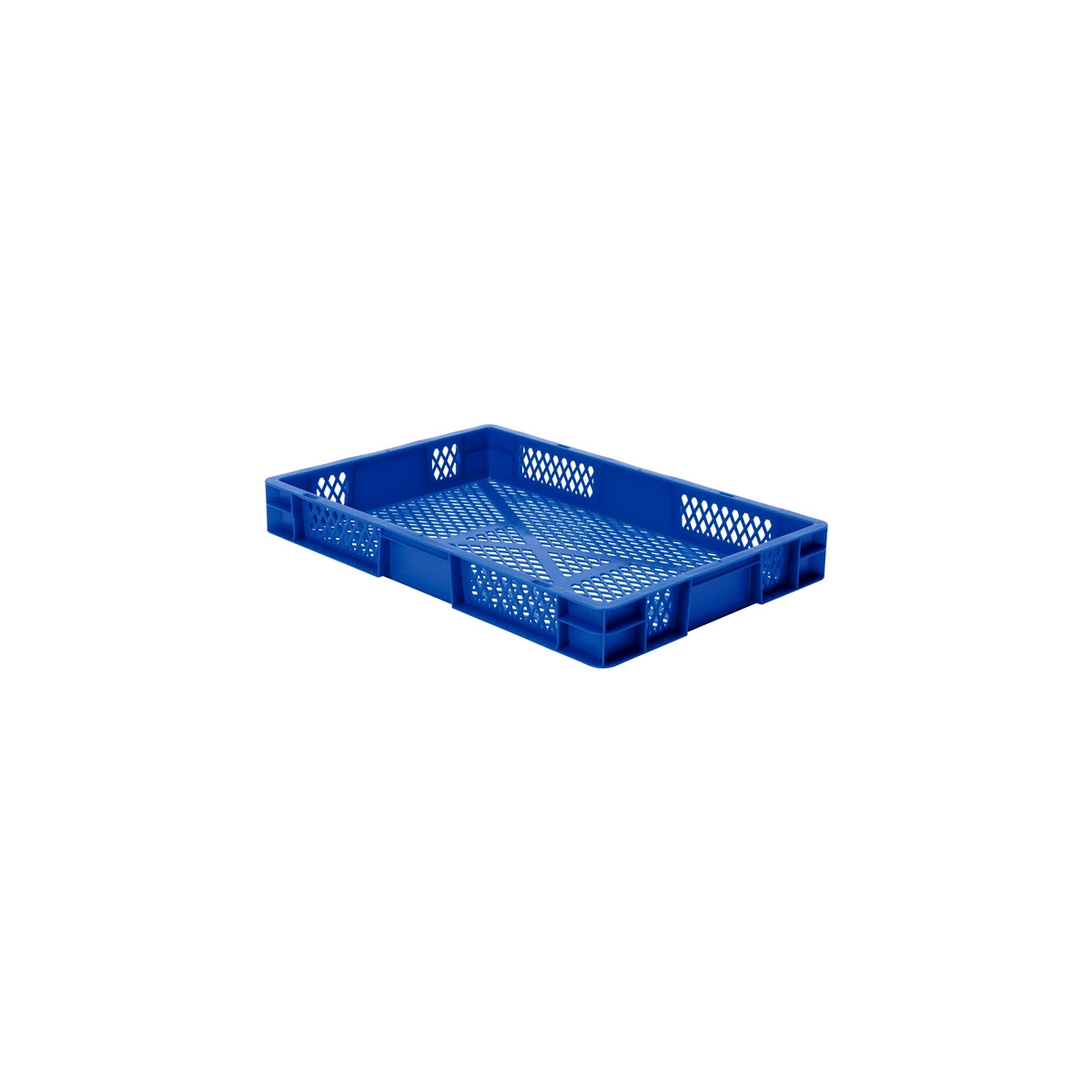 Transport-Stapelkasten TK 600/75-2, blau, 600x400x75 mm...