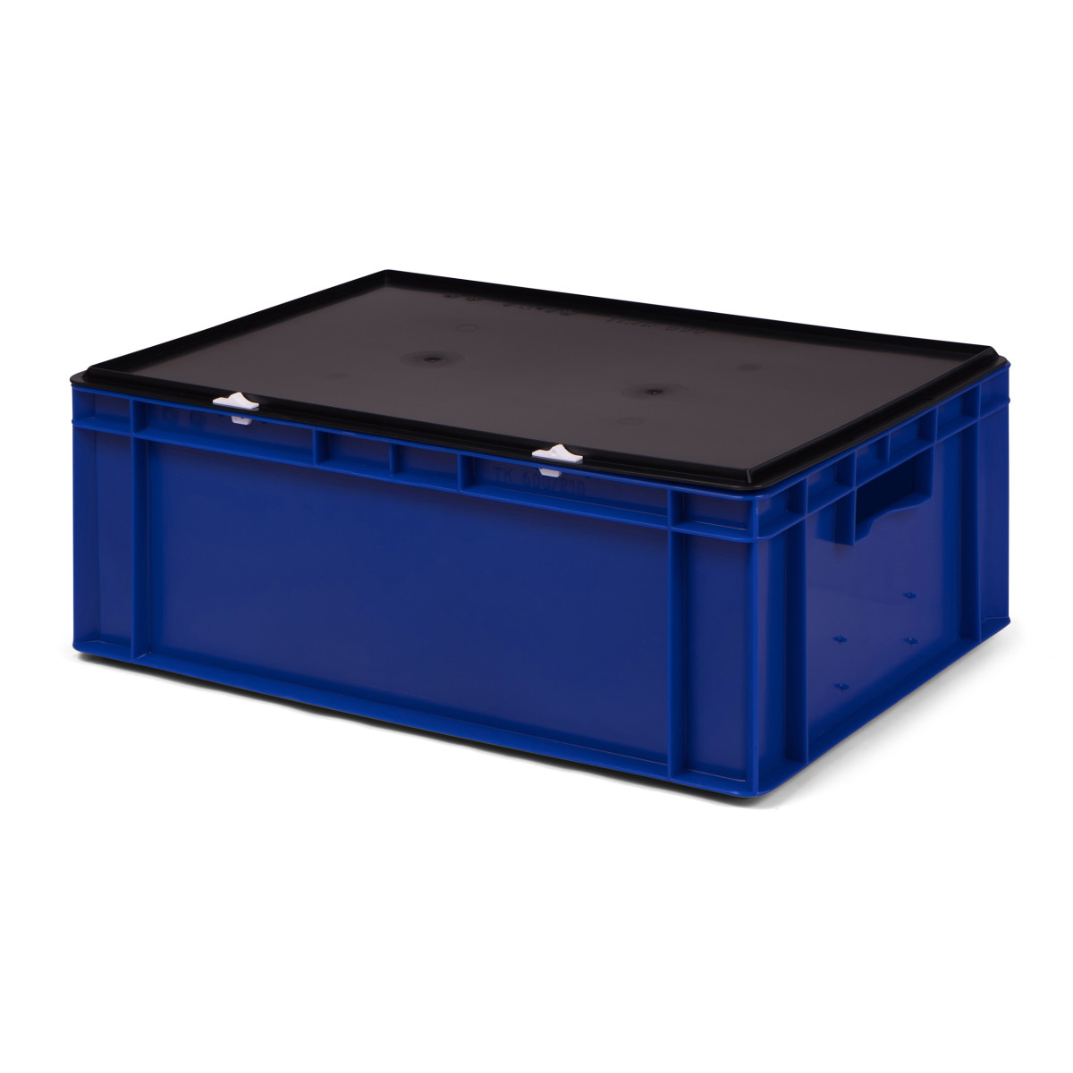 Transport-Stapelbox K-TK 600/210-0, blau, mit schwarzem...