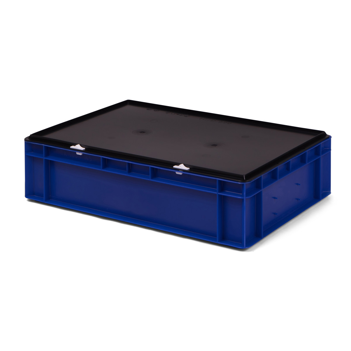 Transport-Stapelbox K-TK 600/145-0, blau, mit schwarzem...