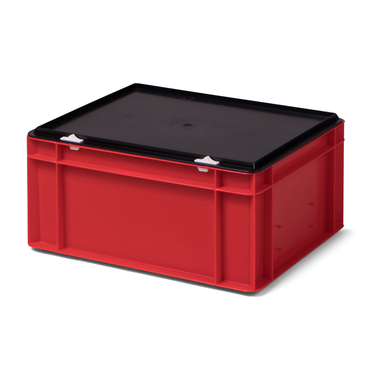 Transport-Stapelbox K-TK 400/175-0, rot, mit schwarzem...