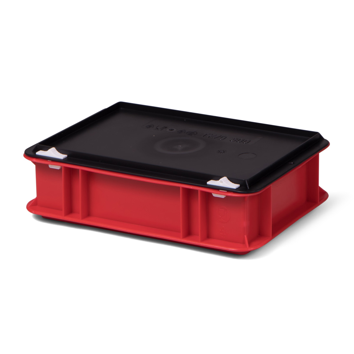 Transport-Stapelbox K-TK 300/75-0, rot,mit schwarzem...