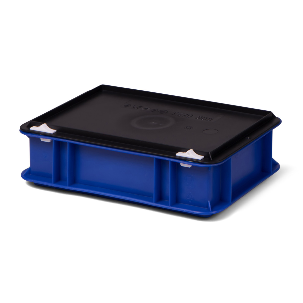 Transport-Stapelbox K-TK 300/75-0, blau, mit schwarzem...