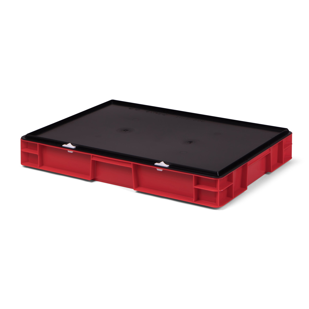 Transport-Stapelbox K-TK 600/75-0, rot, mit schwarzem...