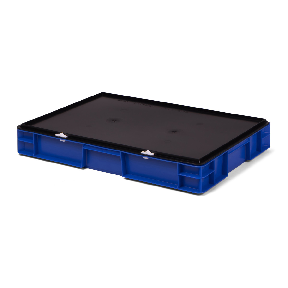 Transport-Stapelbox K-TK 600/75-0, blau, mit schwarzem...