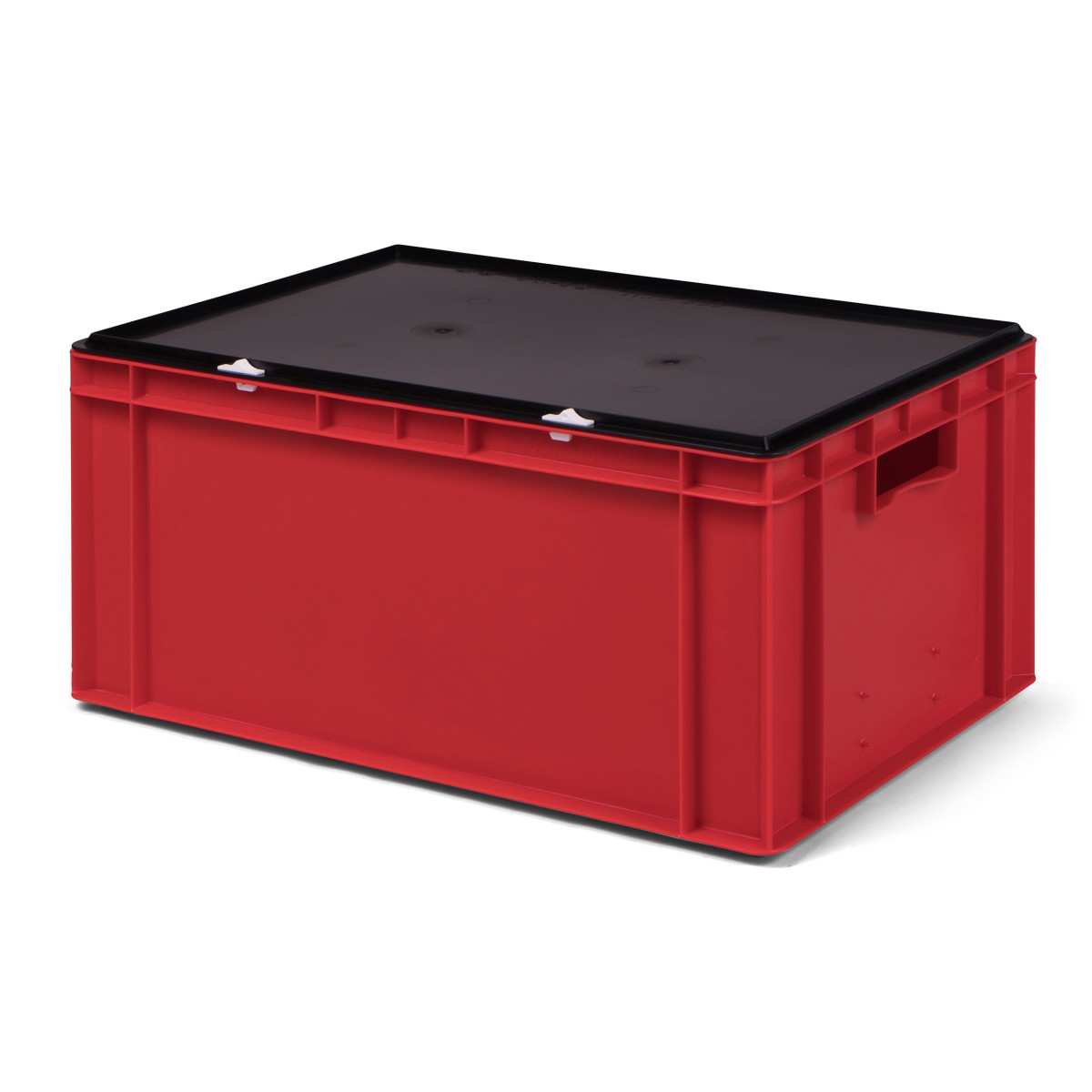 Transport-Stapelbox K-TK 600/270-0, rot, mit schwarzem...