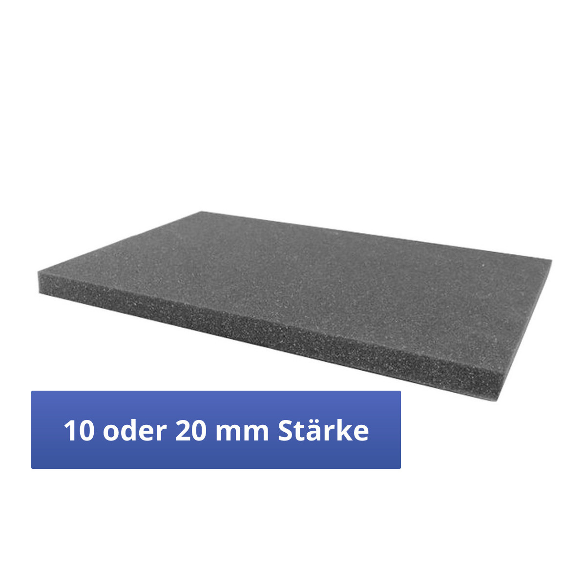 Schaumstoffeinlage, 10 mm stark, 362 x 260 mm (LxB),...