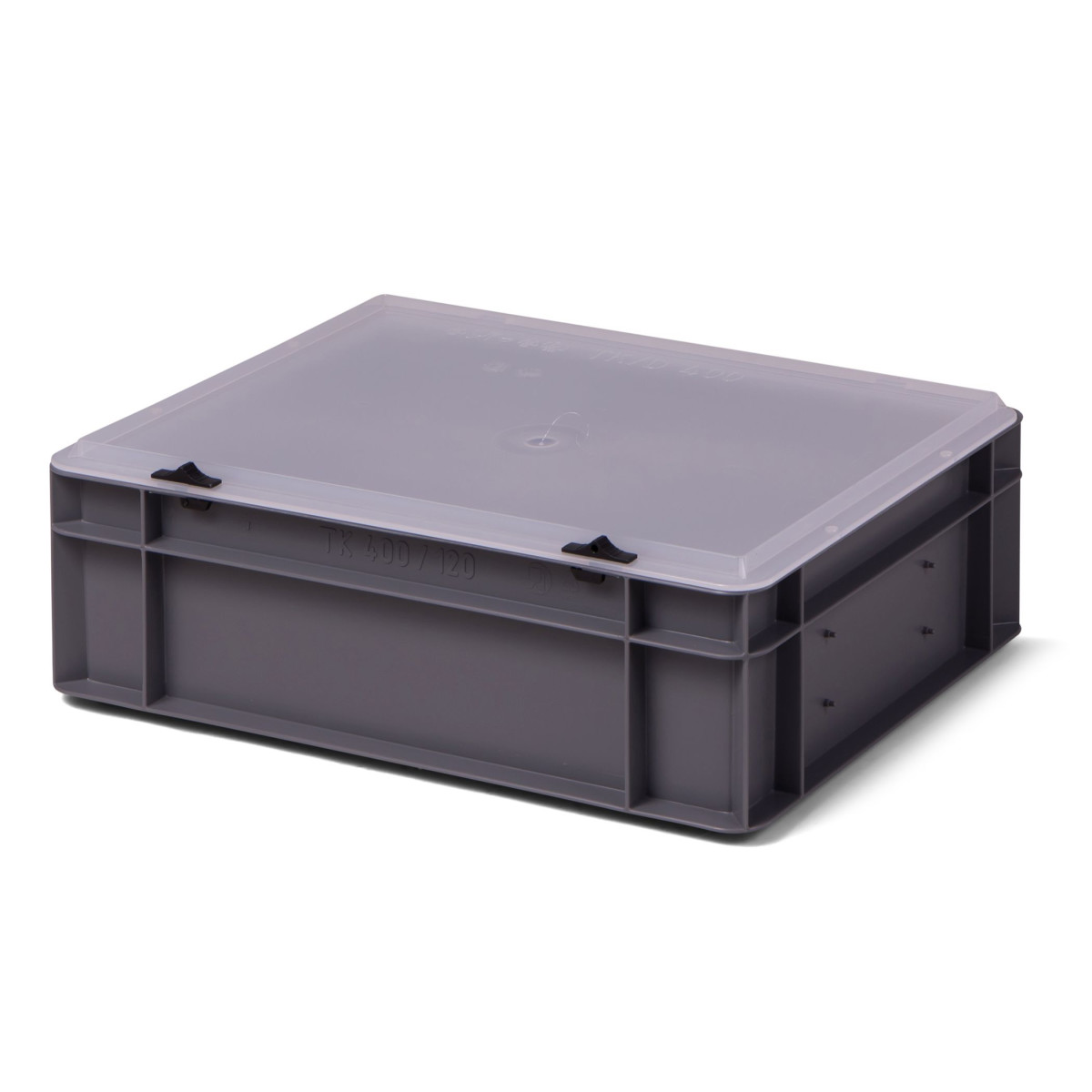 Bi-Color-Design Stapelbox BICO 4120, grau mit...