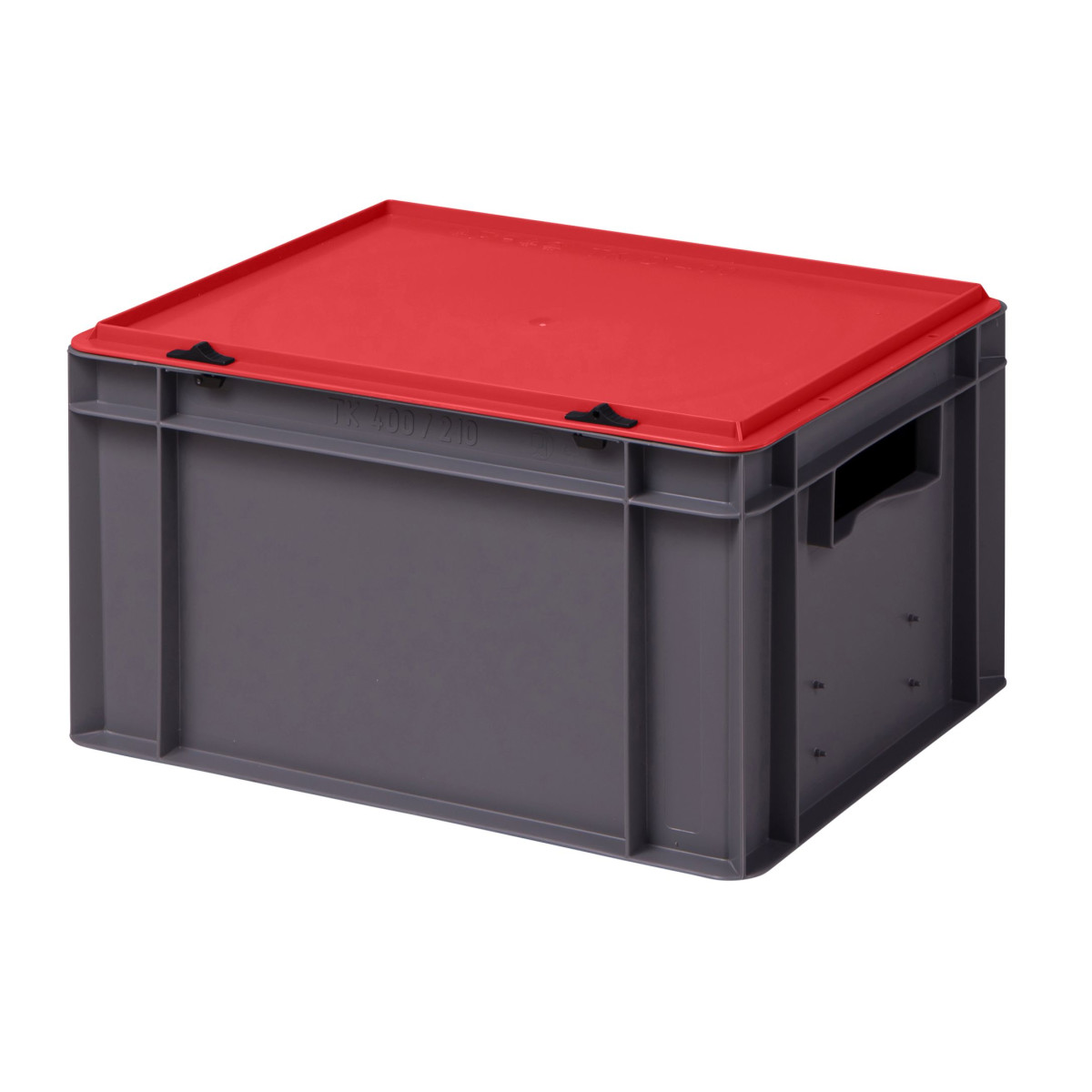 Bi-Color-Design Stapelbox BICO 4210, grau, mit...