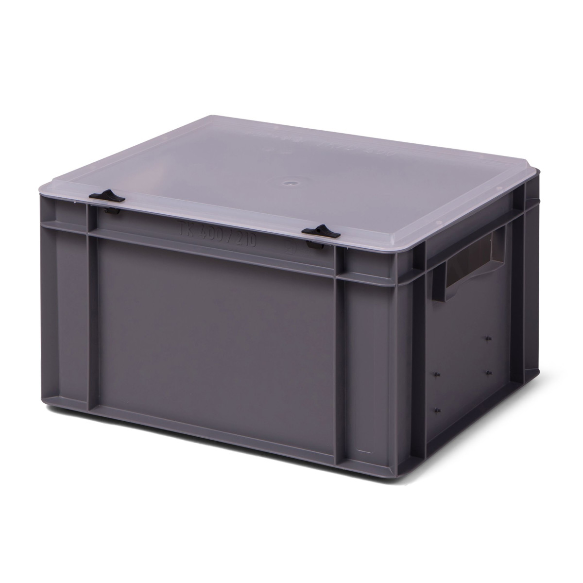 Bi-Color-Design Stapelbox BICO 4210, grau, mit...