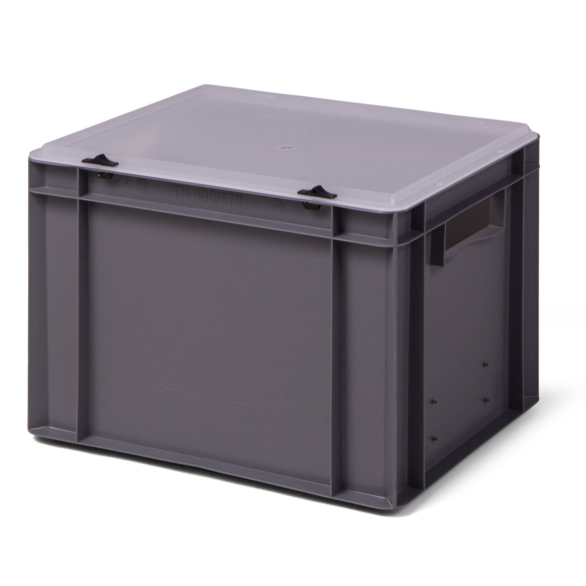 Bi-Color-Design Stapelbox BICO 4270, grau, mit...