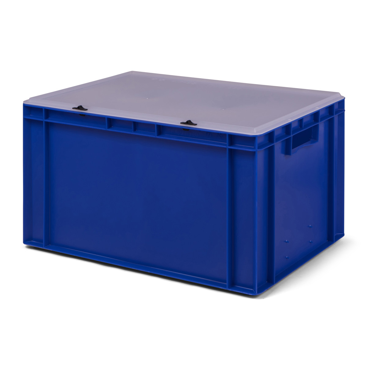 Euro-Transport-Stapelbox, blau, mit transparentem...