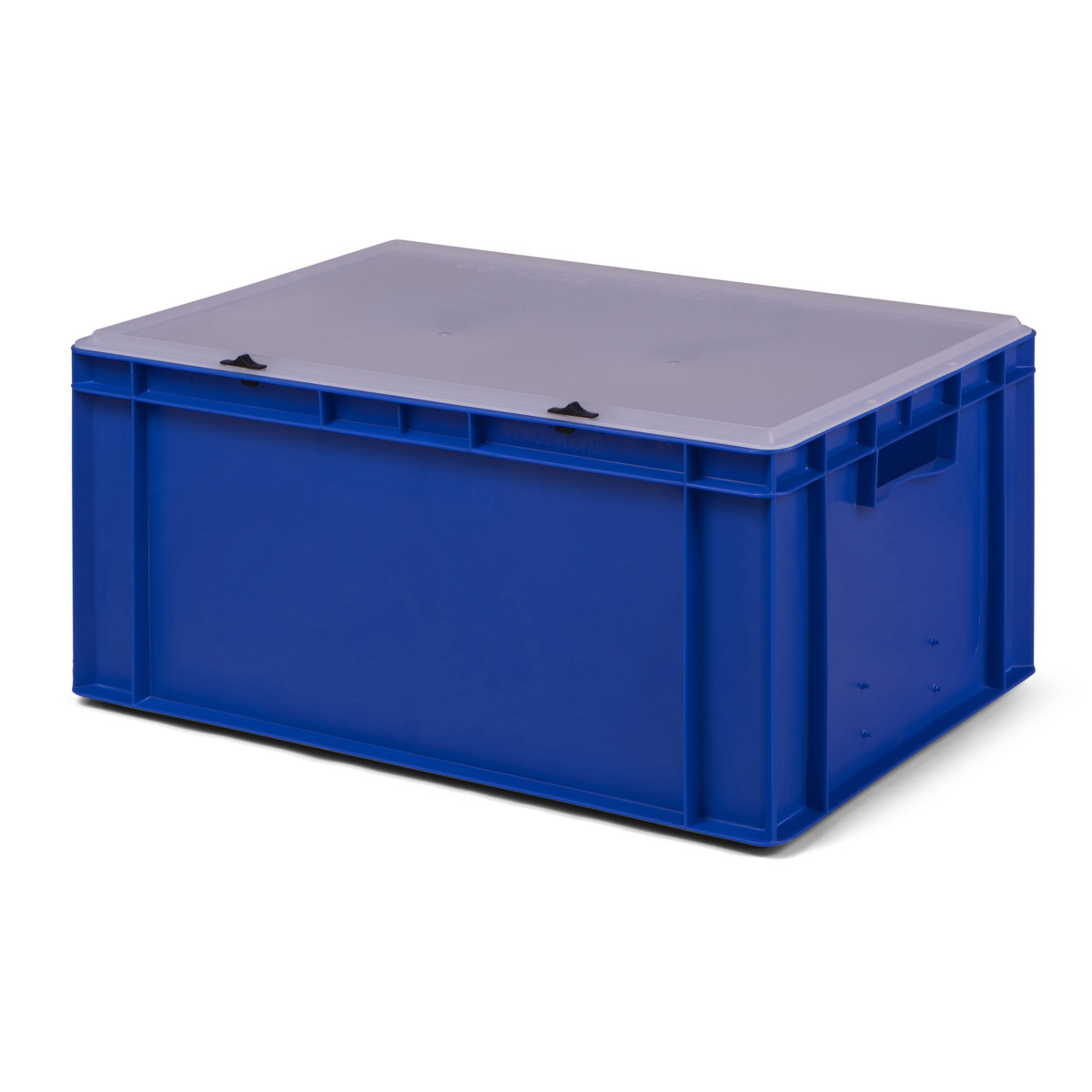 Euro-Transport-Stapelbox, blau, mit transparentem...