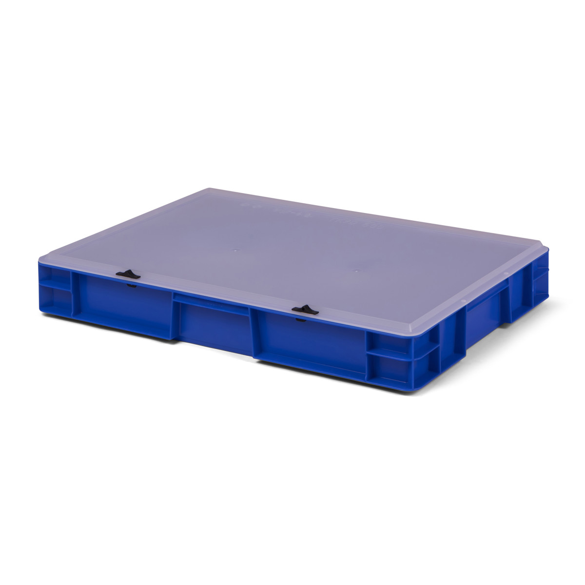 Euro-Transport-Stapelbox, blau, mit transparentem...