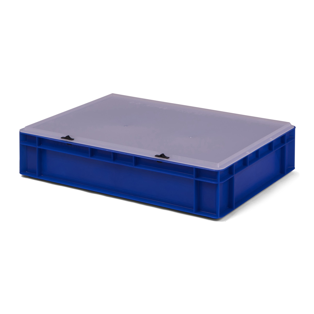 Euro-Transport-Stapelbox, blau, mit transparentem...