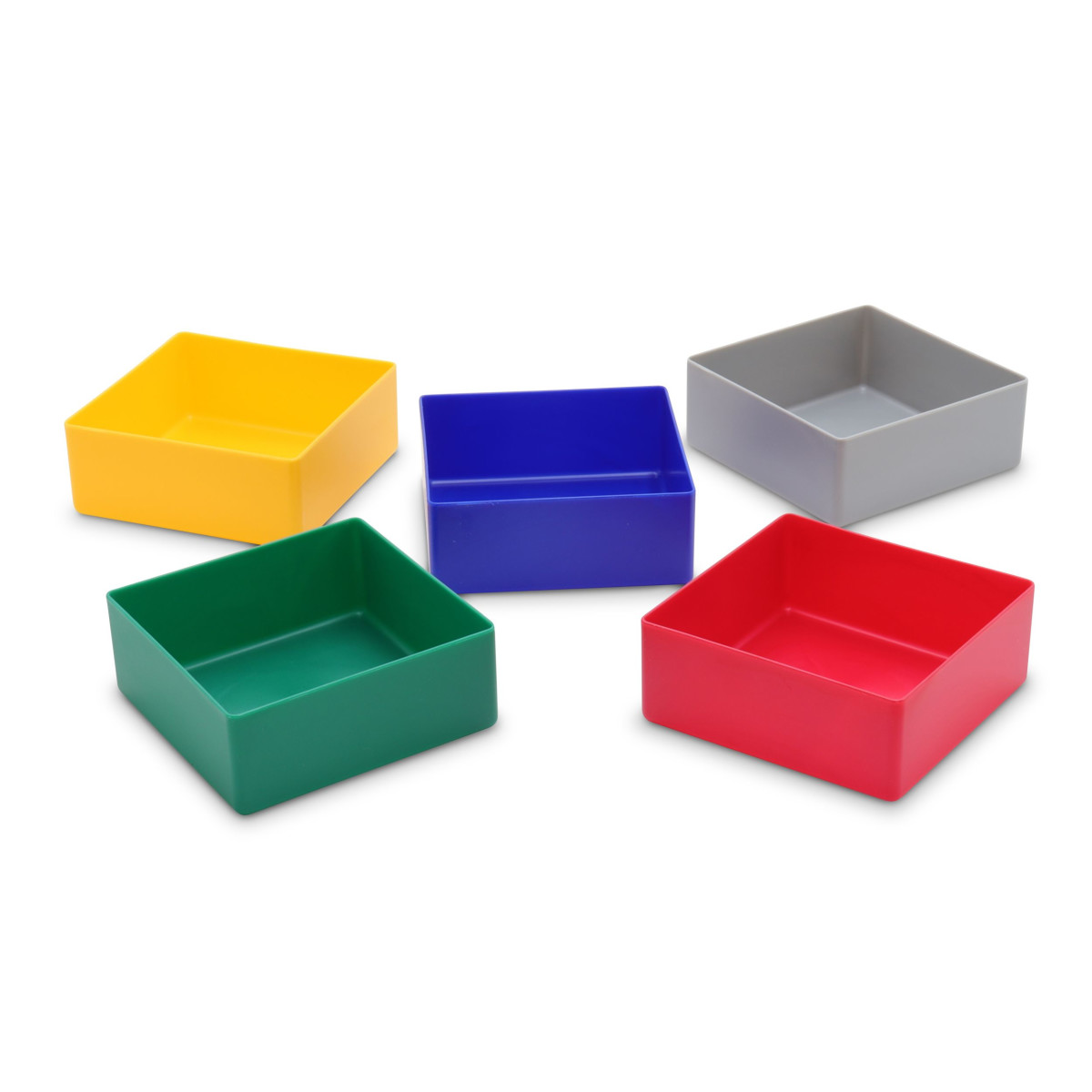 25 pcs. insertable bins 40/2, 99x99x40 mm, mixed colours,...